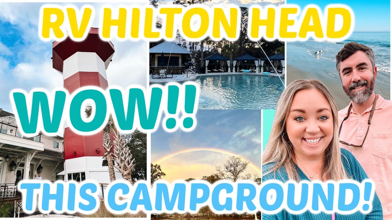 THIS IS A MUST SEE RV RESORT | EXPLORE AND RV HILTON HEAD WITH US | LARGE CAMPSITES & AMAZING POOL