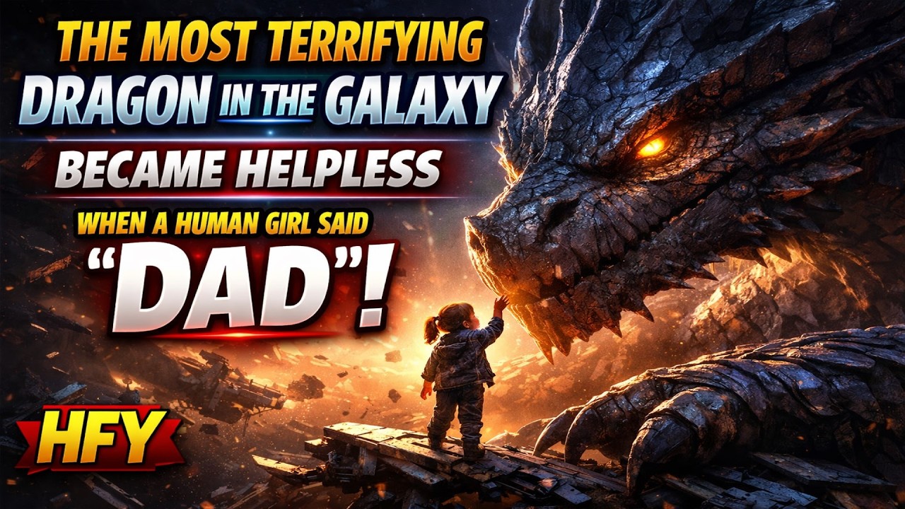 The Most Terrifying Dragon in the Galaxy Became Helpless When a Human Girl Said “Dad” | HFY