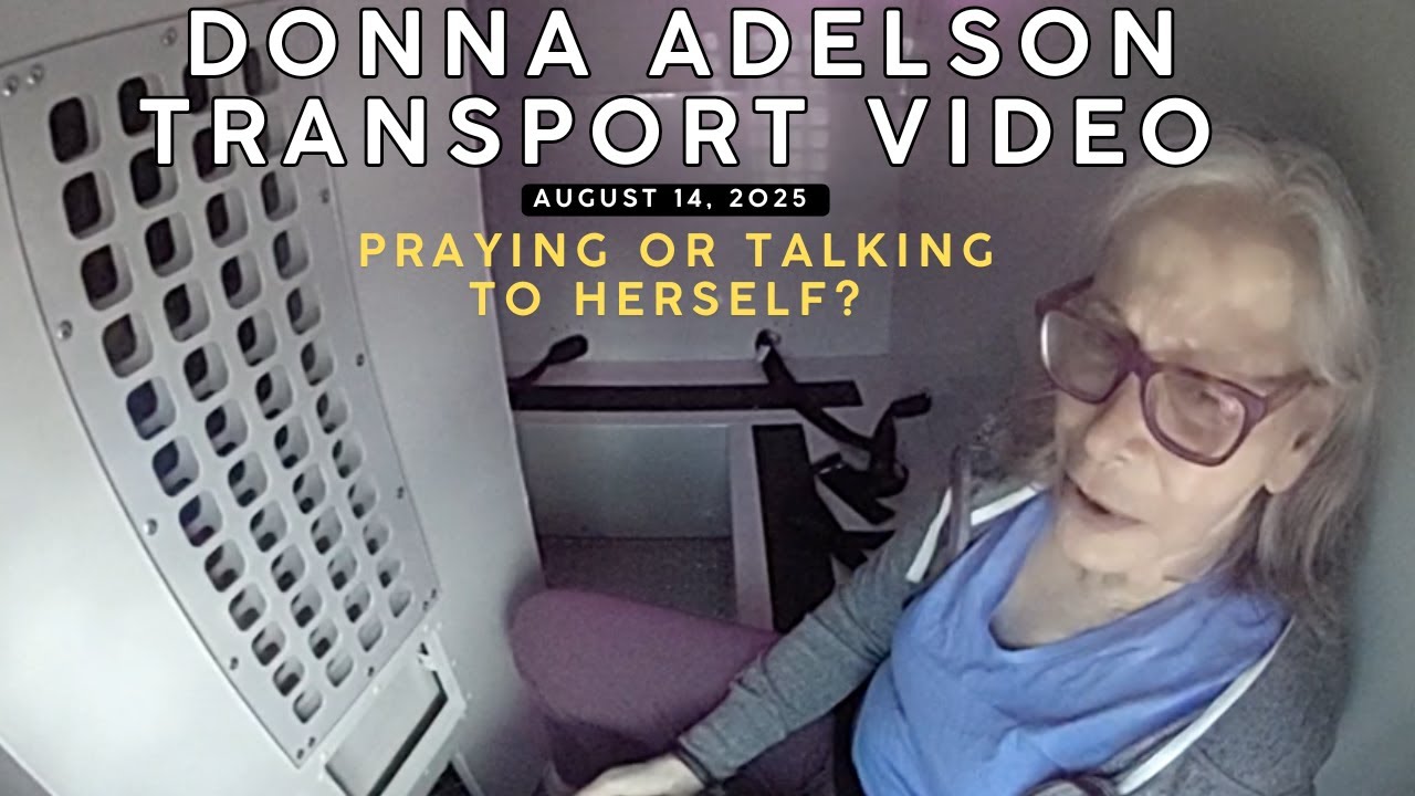 Donna Adelson Transport Video - Van Ride Between Facilities - Talking to herslef ot praying? Aug 14