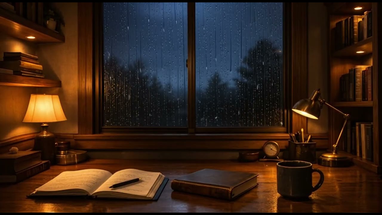 2 Hours of Gentle Rain Sounds for Sleep, Study & Relaxation – Cozy Night Ambience