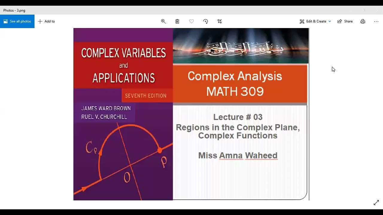 Regions in the Complex Plane by Churchill |Chapter#1, Exercise Q#5 (Connected Set)| Lecture#3