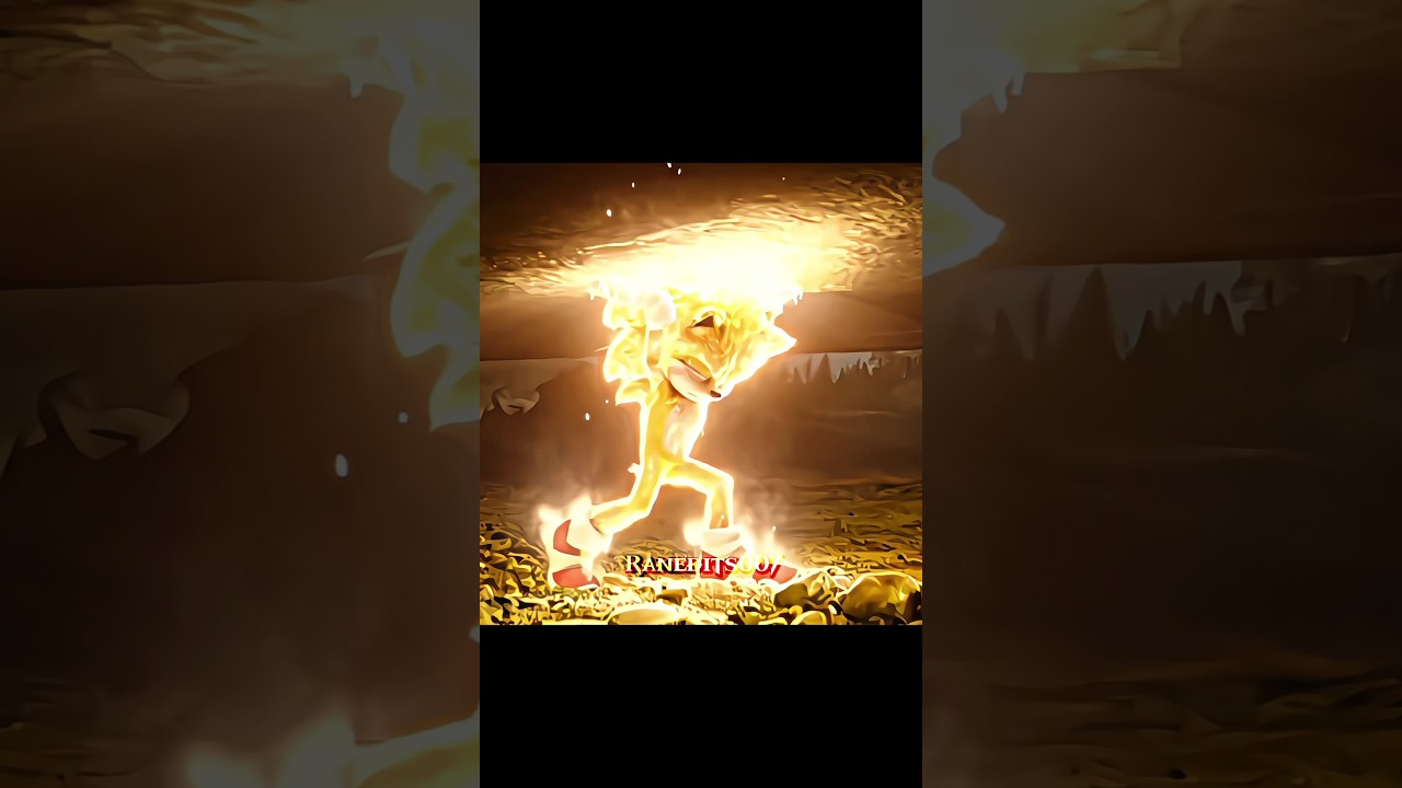 Sonic became an fire 💀😱 | sonic the hedgehog | #sonic #edit #shorts