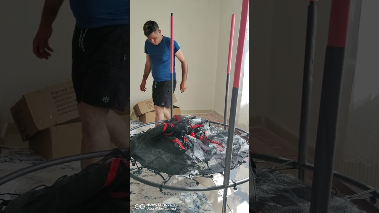delta marka fileli 140 cm trampolini kurulumu