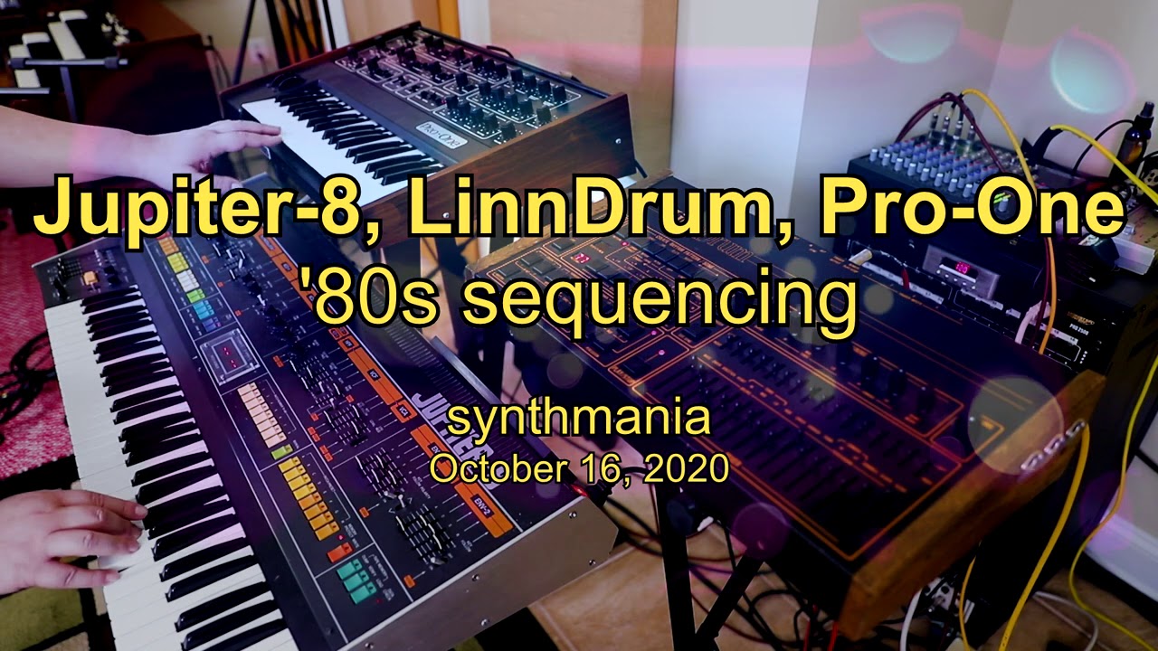 Jupiter-8, LinnDrum, Pro-One '80s sequencing