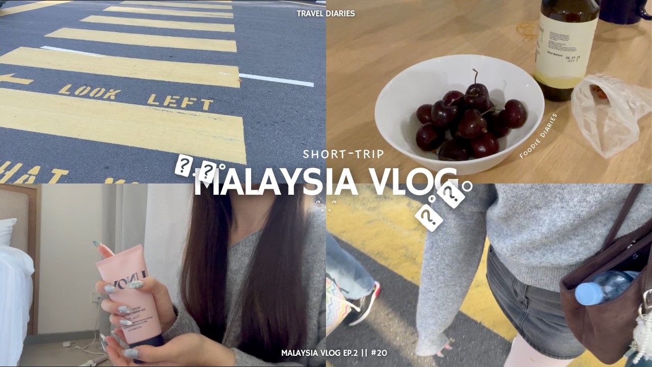malaysia vlog🧸 ; short trip, street-food, sick vlog, GRWM, lost of hauls & more!