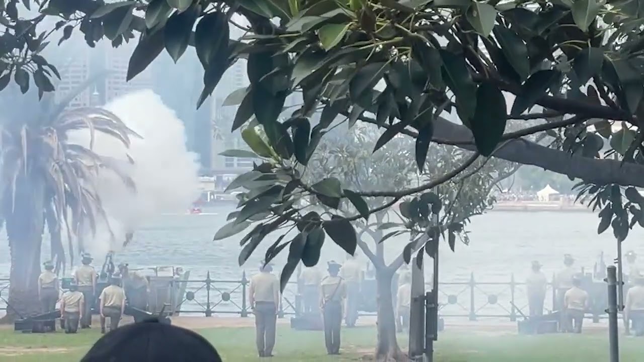21 Gun Salute from the Royal Australian Artillery (RAA), Australia Day 2026.