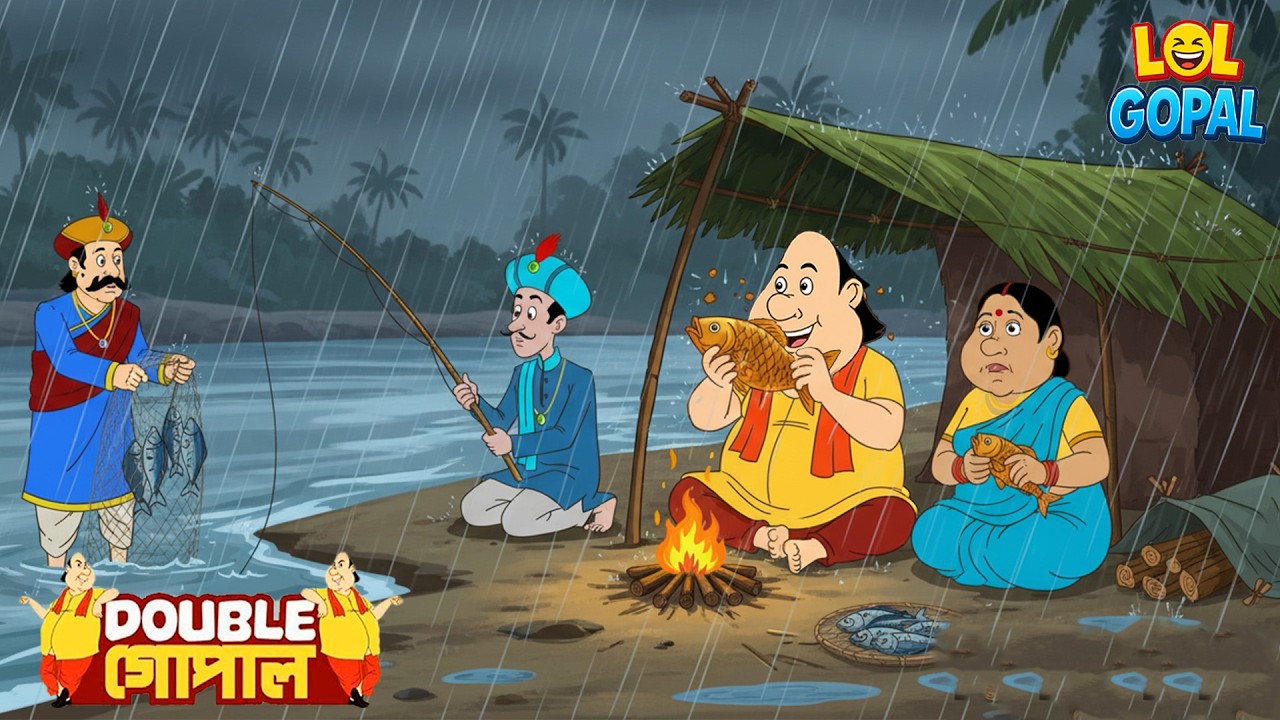 বৃষ্টিতে ডাবল গোপালের মাছের দল | Gopal Bhar |গোপালভাঁড় | Fun With Gopal | New Episode 2026