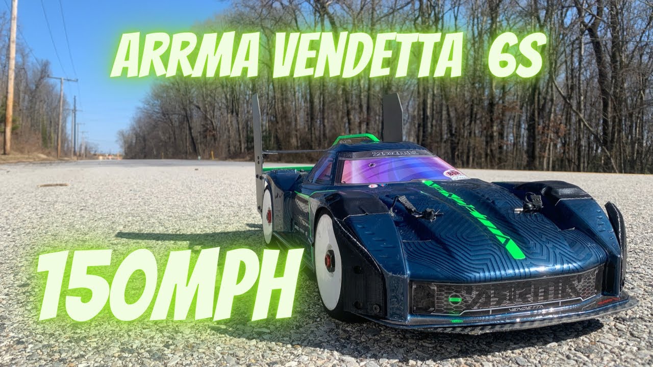 Arrma Vendetta 6s 150mph speedrun