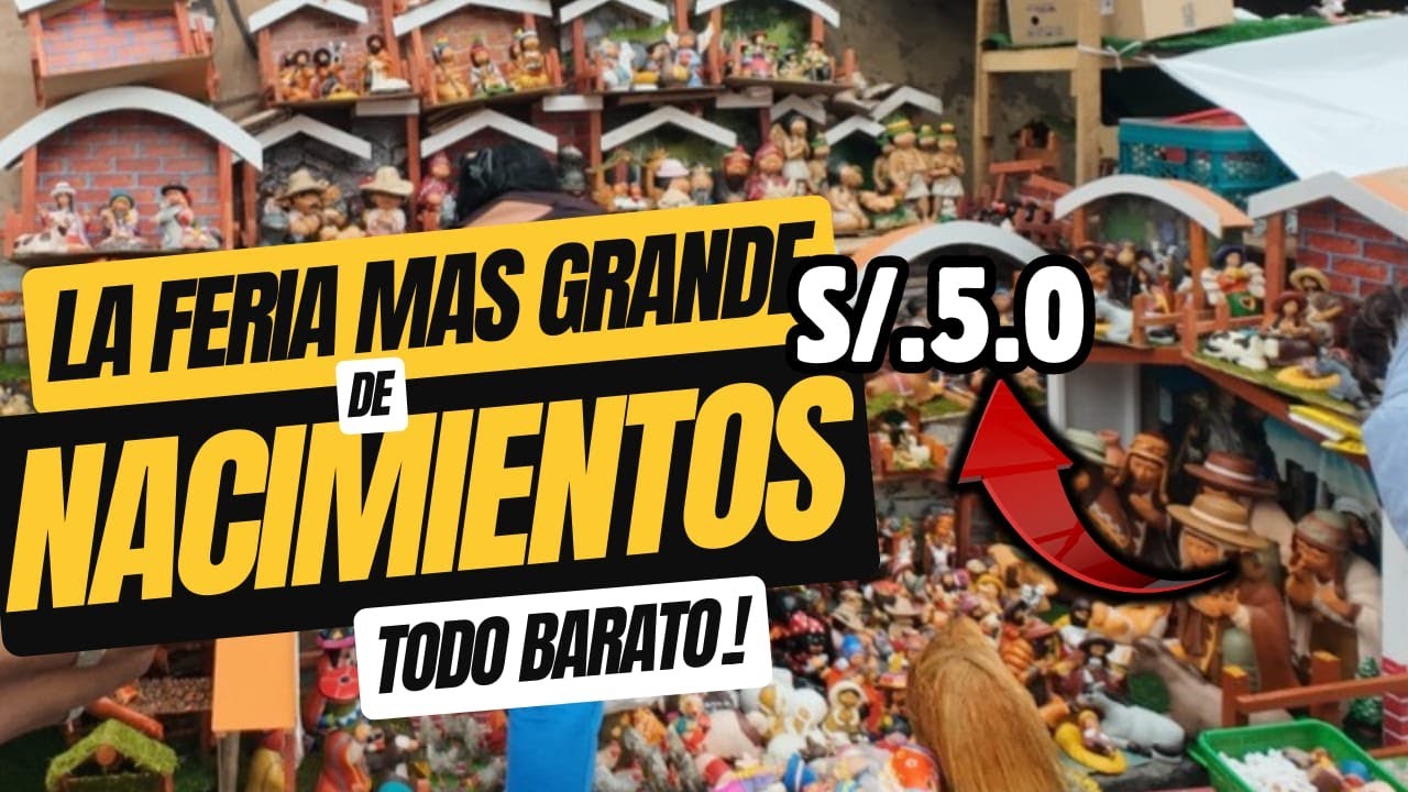 FERIA de NACIMIENTOS  más GRANDE y BARATA deL #CentroDeLima 😳 ¡No vas a creer estos precios! 