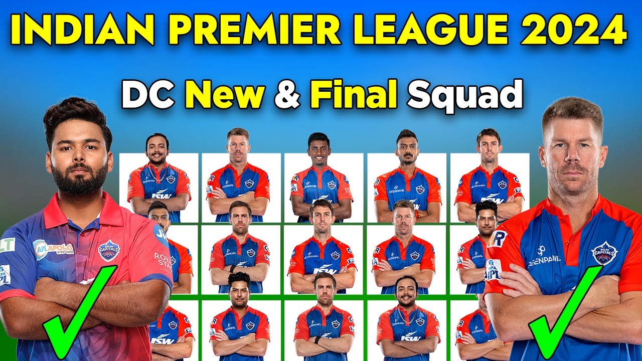 IPL 2024 | DC Full And Final Squad | IPL 2024 Delhi Capitals Full And Final Squad