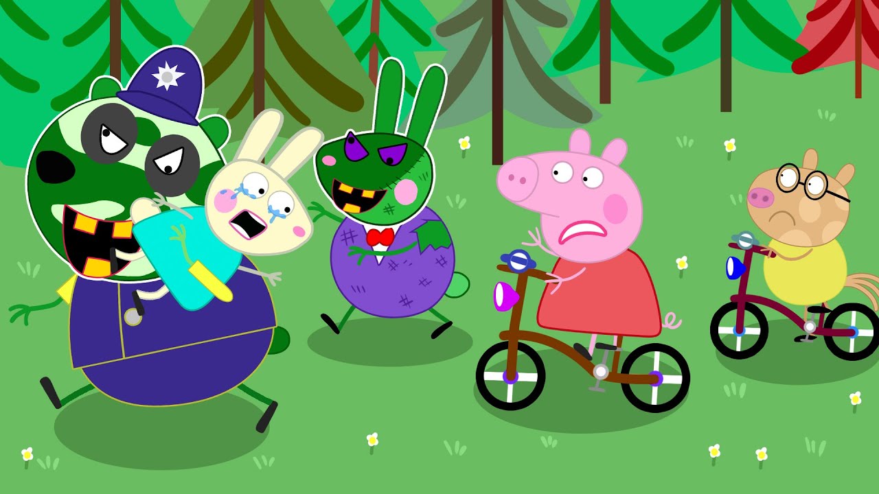 Zombies, Stop!! Rebecca, Don't Give Up!! The Rescue of PEPPA PIG & DANNY DOG