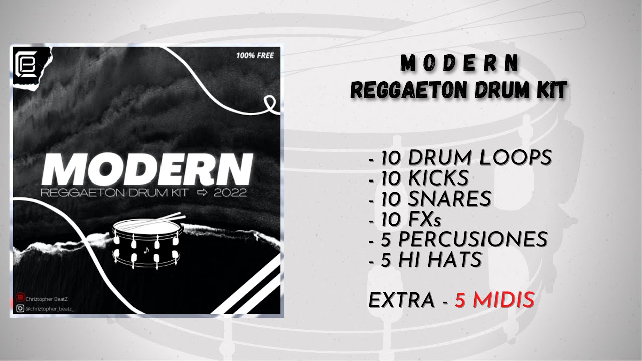 Librería De Reggaeton GRATIS | MODERN Reggaeton Drum Kit 🥁 (FREE)
