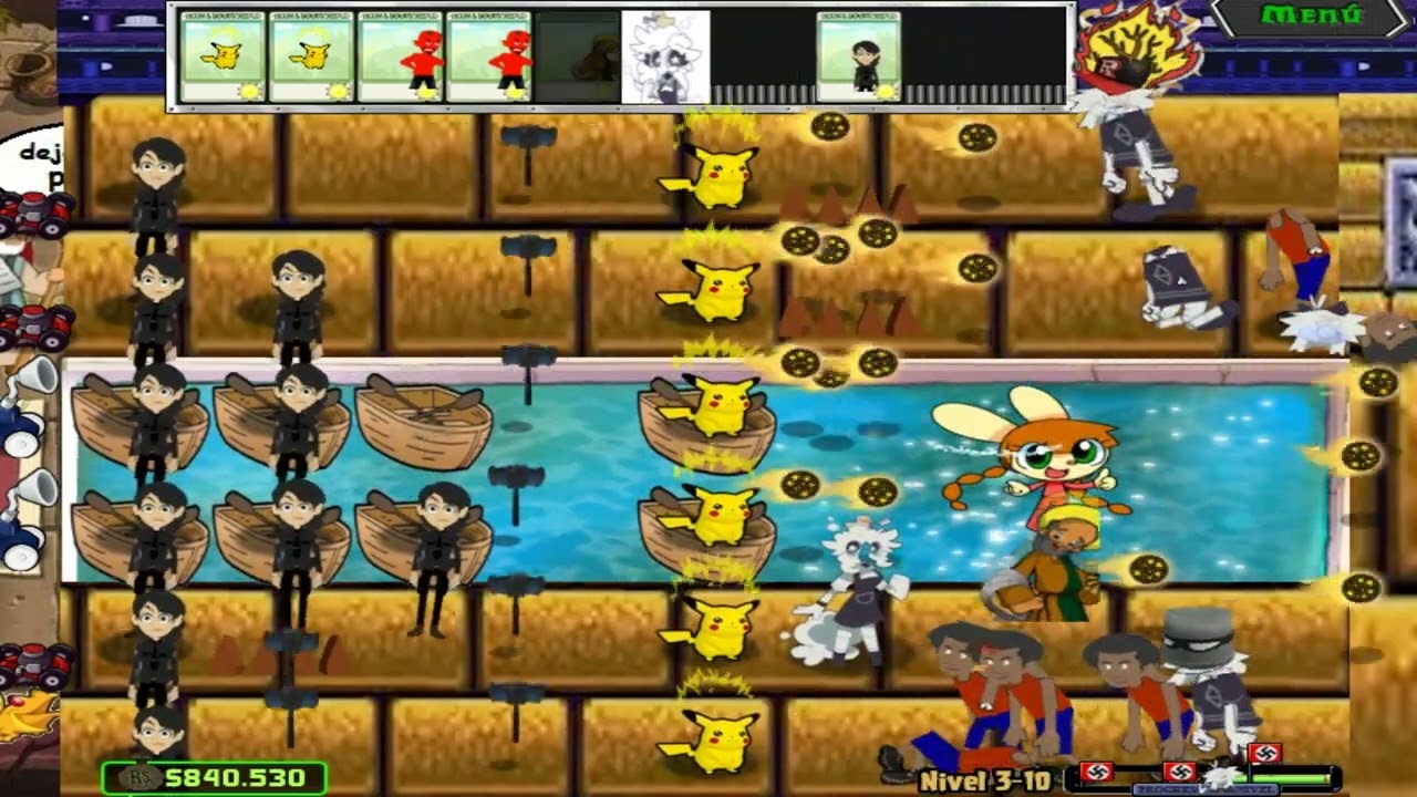 Plants Vs Zombies Mod - Contender Vs Sanwish (Level 3-10)
