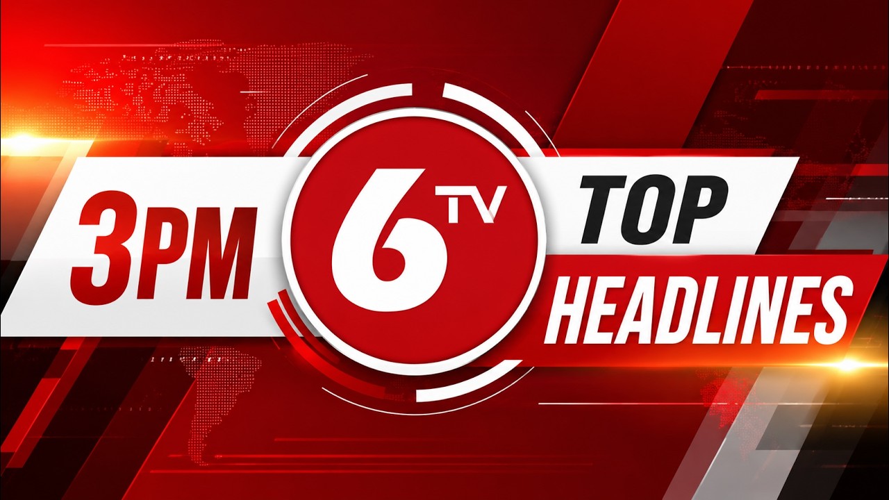 3PM Top Headlines | Telangana & AP Latest News | Telangana AP Political Updates | 6TV