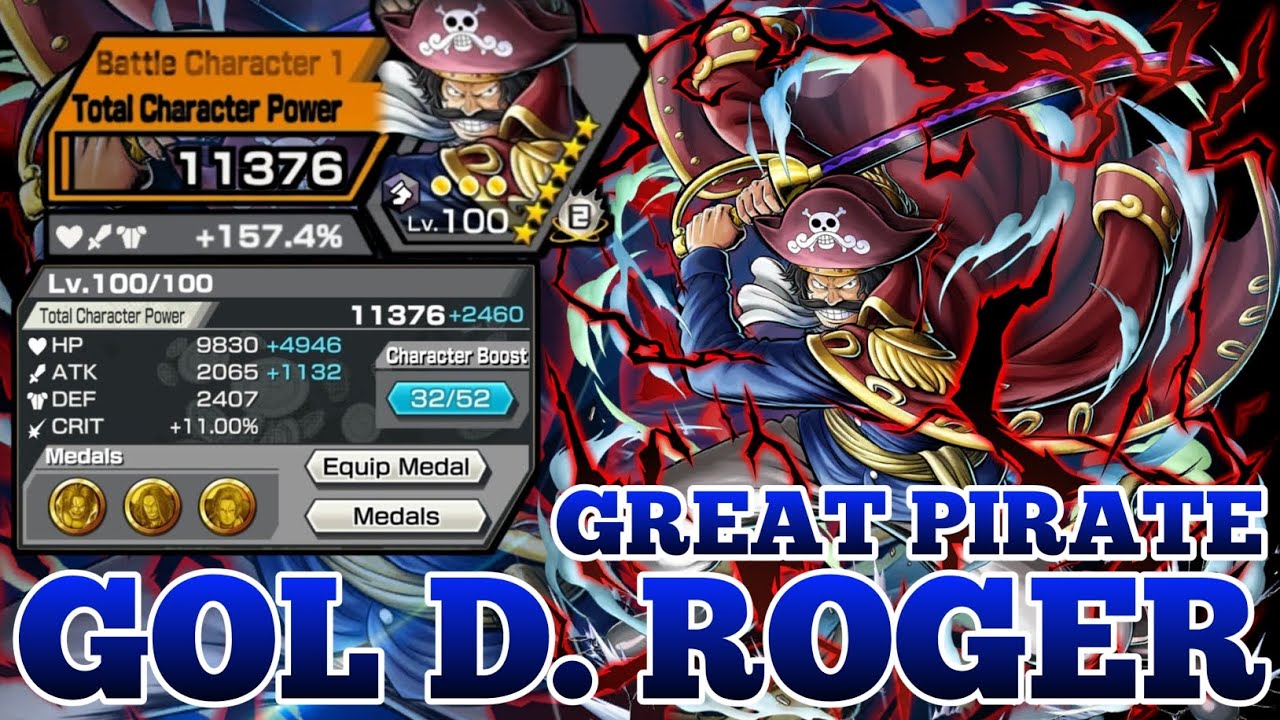 GOL D. ROGER GREAT PIRATE GAMEPLAY | ONE PIECE BOUNTY RUSH | OPBR