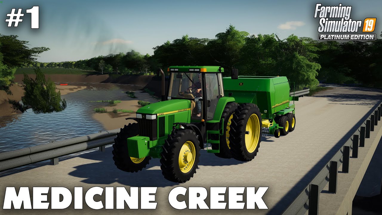 Medicine Creek #1 Getting Started On The New Farm, Farming Simulator 19 Timelapse