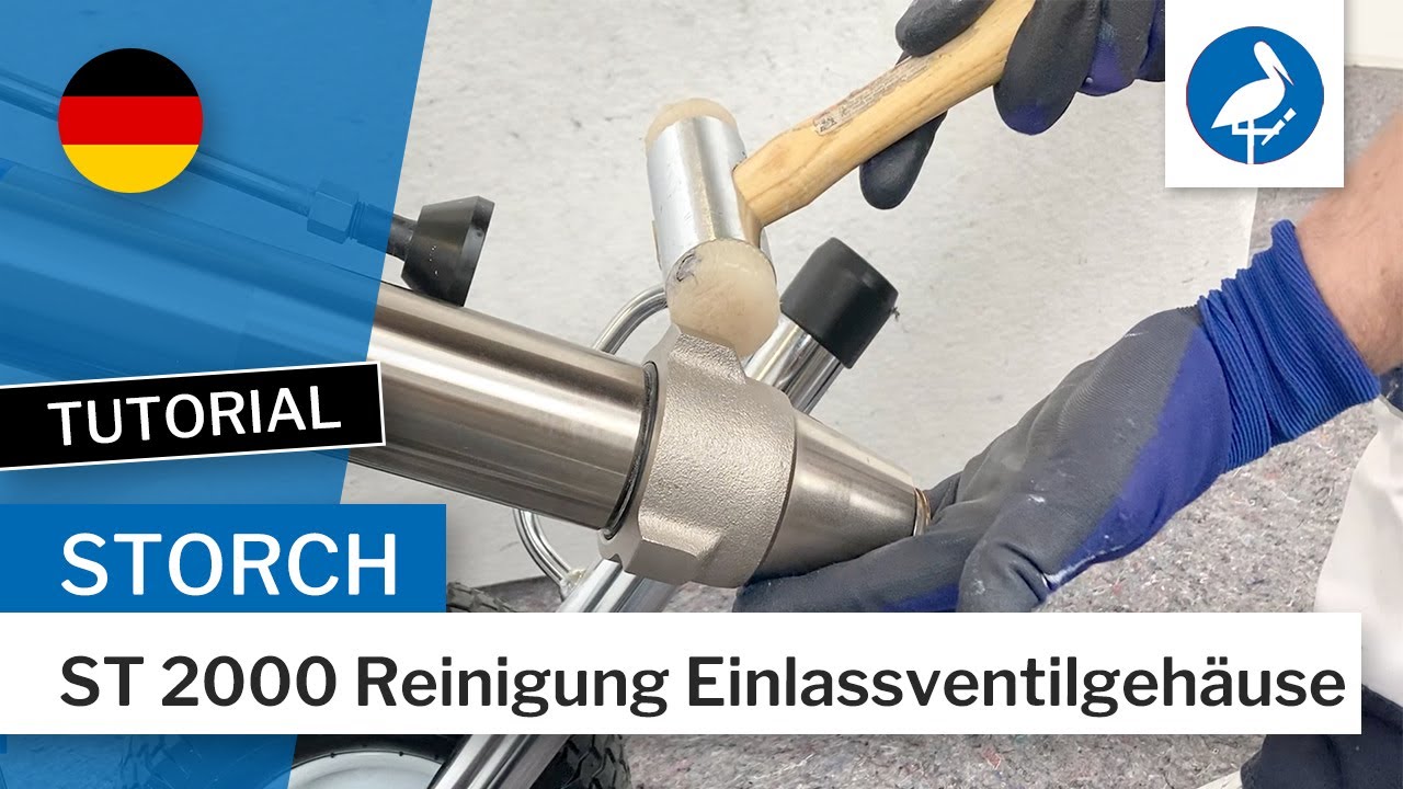 STORCH Airless ST 2000: Reinigung Einlassventilgehäuse [DE]