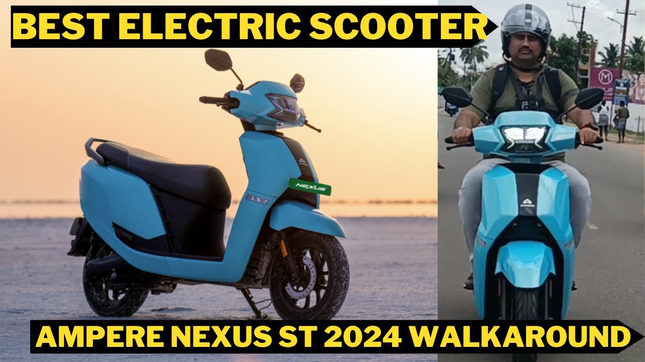 Ampere NEXUS Family Scooter walk-around || My First Ride review