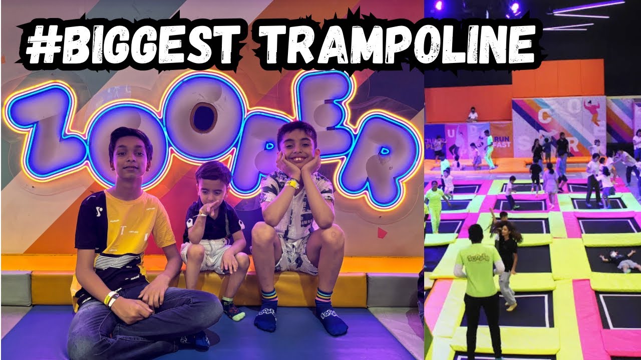 Fun City Vlog| Biggest Trampoline Park| Zooper Trampoline Park Gurgaon😎| Indian Family Vlog