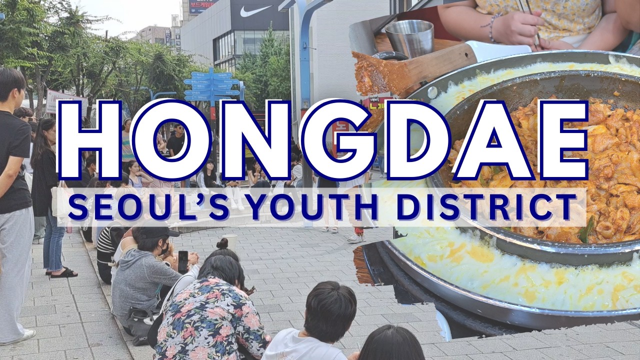 Exploring Hongdae for the First Time 🇰🇷 Street Food, Buskers & Shopping Streets