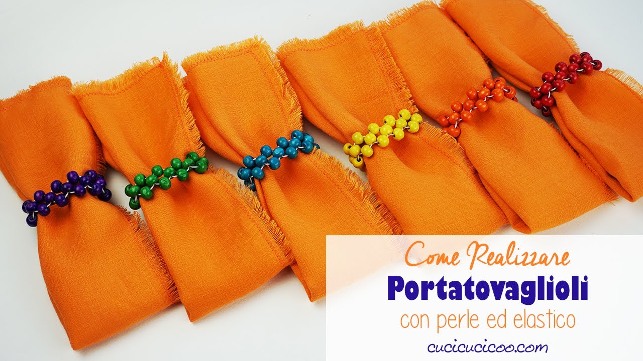 Come fare portatovaglioli con perle fai da te