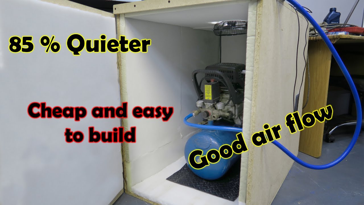 Building A Cheap And Easy DIY Box To Keep Your Compressor 85% Quieter