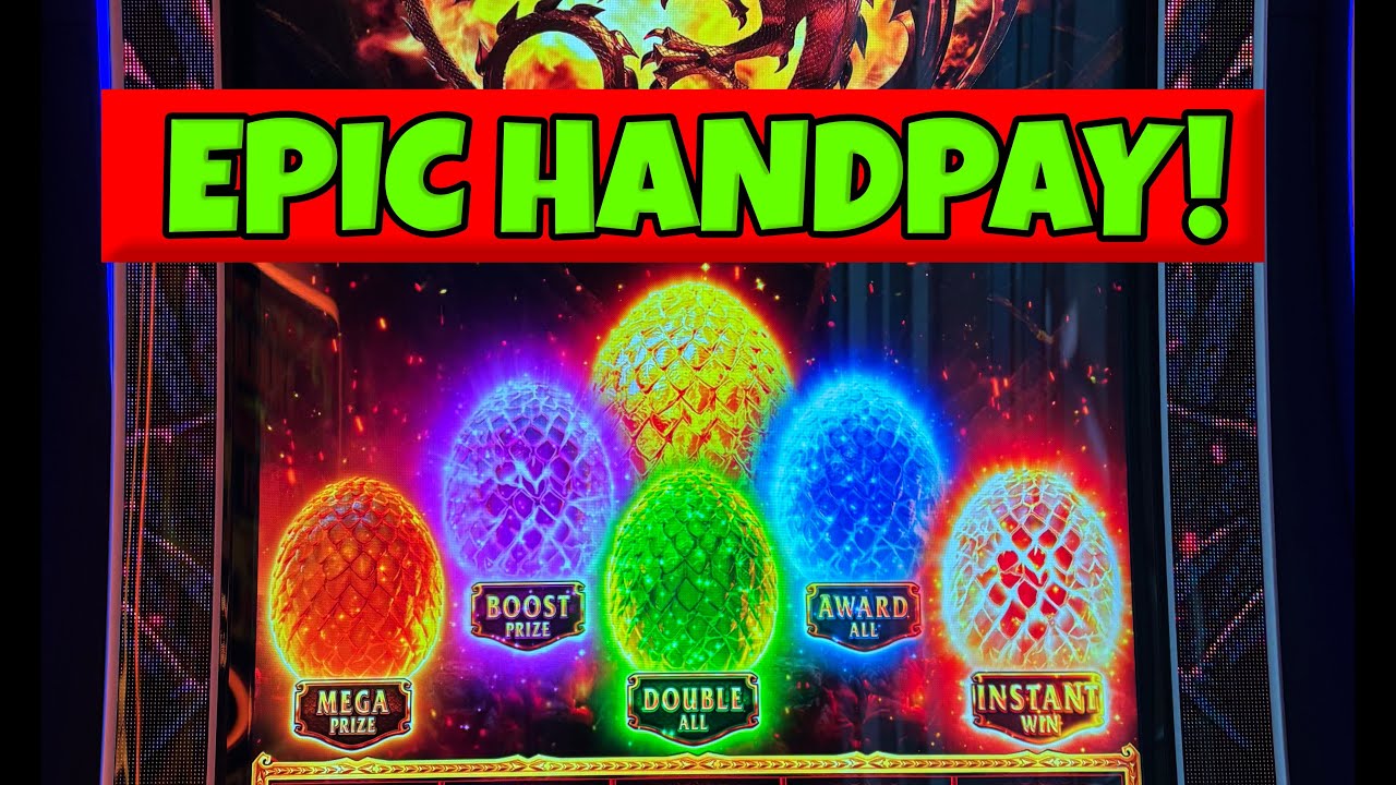 🚨🚨 OMG! MUST SEE! EPIC HANDPAY on New House of the Dragon Slot! @DelawareParkCasino