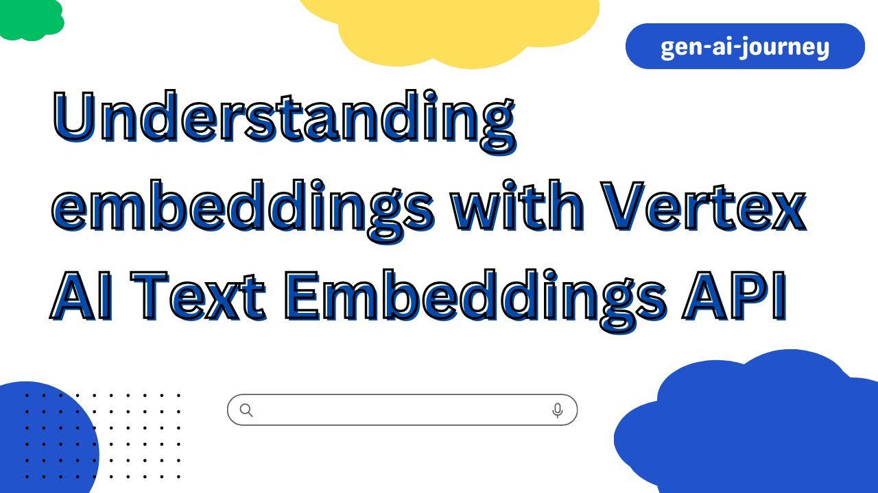 Understanding embeddings with Vertex AI Text-Embeddings API