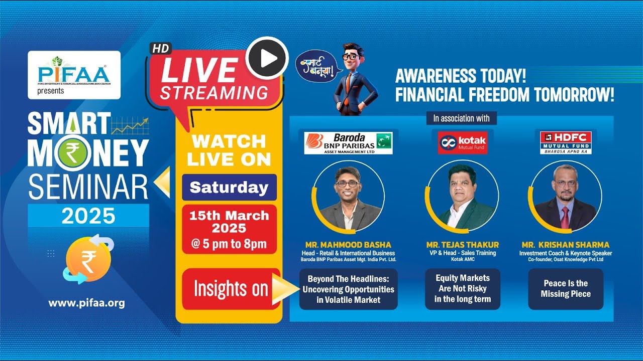 PIFAA Presents Pifaa Smart Money Seminar 2025 | | March 2025 |PCMC Pune @PIFAA Smart Money