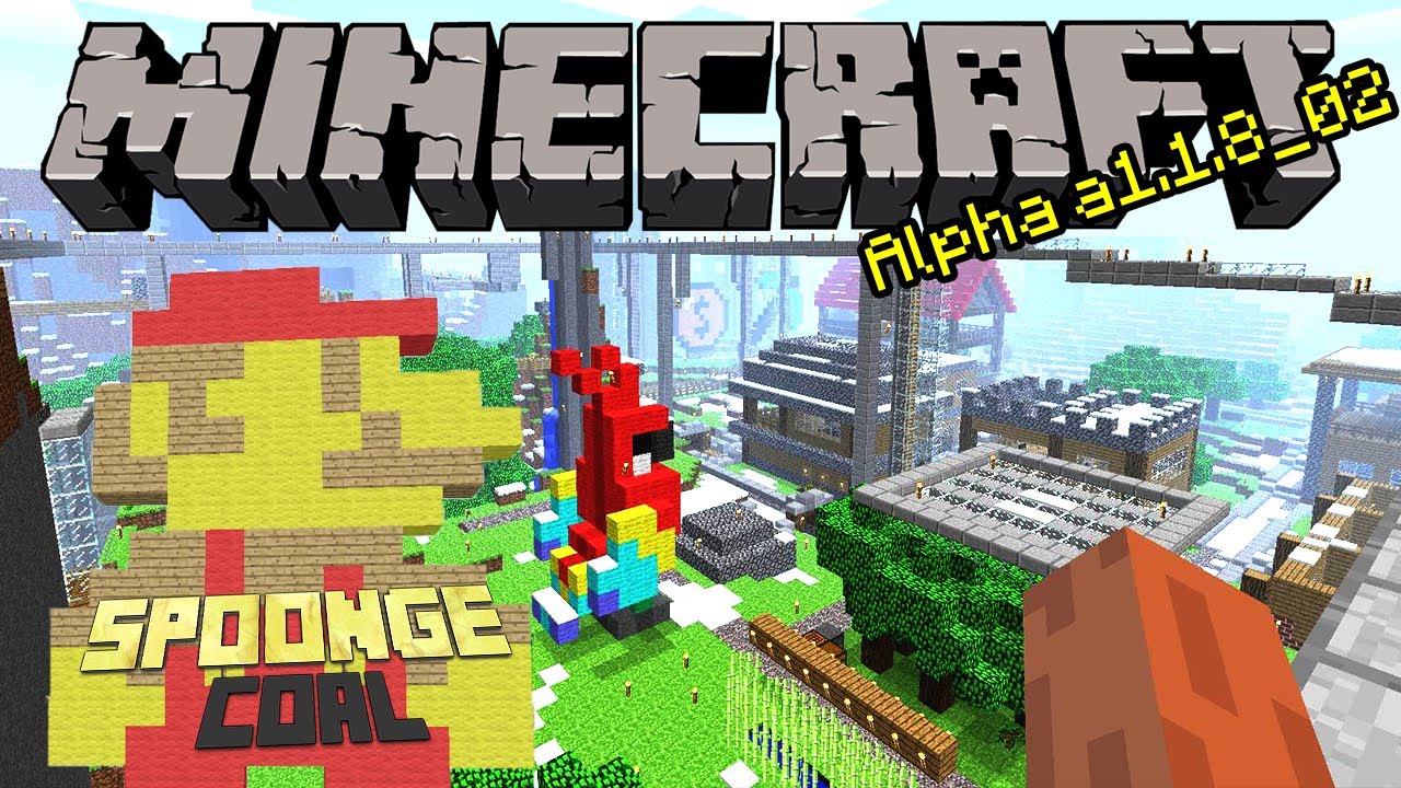 Сервер Minecraft на Alpha 1.1.8! (SpoongeCoal)