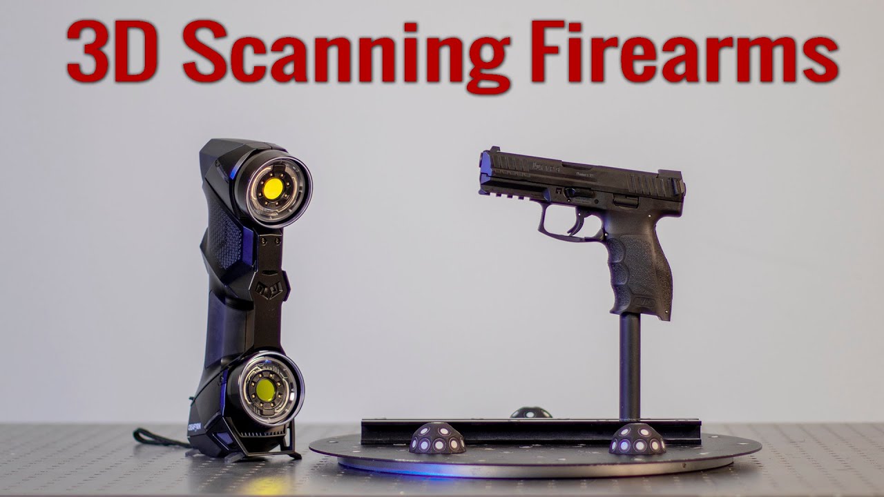 3D Scanning Firearms - Handguns, AR's, Rifles for Holsters, Grips, Clips & Accessories