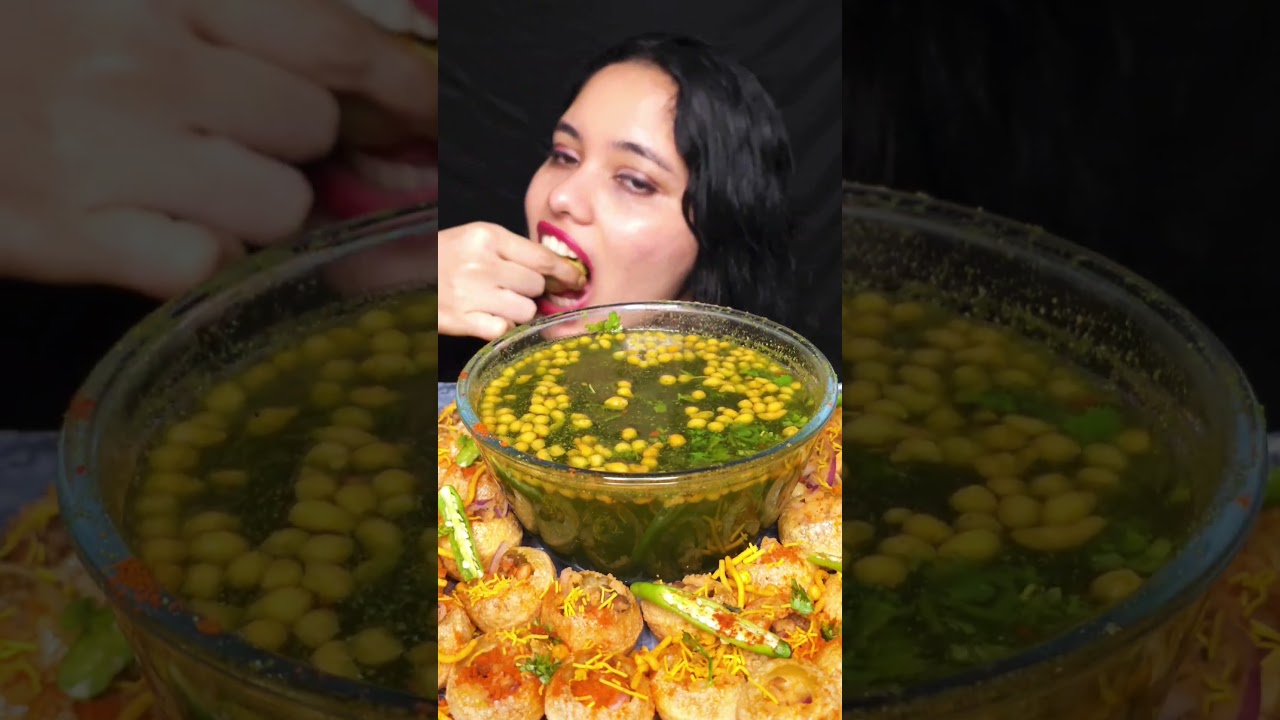 SPICY PANI PURI EATING CHALLENGE GOLGAPPA ASMR #SHORTVIDEO #SHORTSVIRAL #MUKBANG #FUCHKA #SHORTS