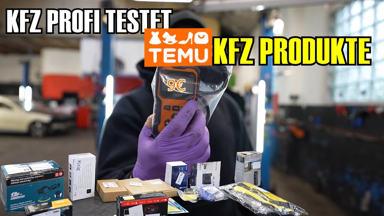 Ich suche mir Produkte von TEMU aus | Von 9€ OBD Scanner bis zum 40€ Polier Maschine  uvm