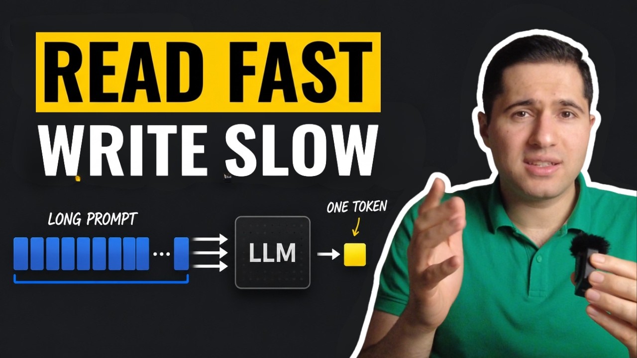 Why LLMs Read Fast but Write Slowly - Prefill vs Decode