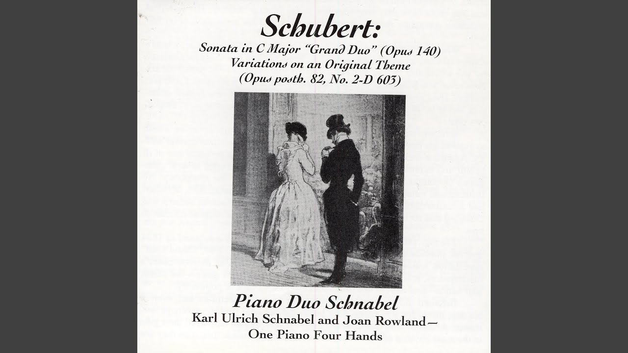 Variations On An Original Theme / Sonata In C Major Grand Duo Op. 140 - Allegro Moderato