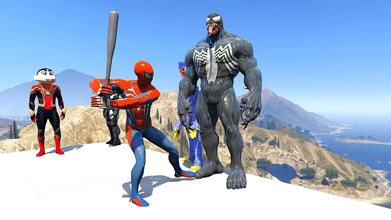 SPIDER-MAN DESTROYS SUPER HEROES WITH ONE POWERFUL BLOW! (GTA 5 RAGDOLL) EP.35