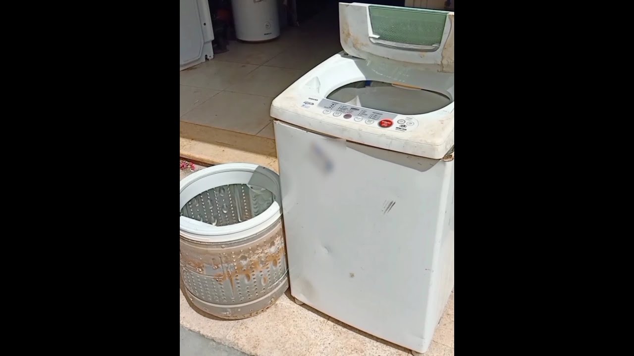 طريقة سهلة جدا حل جيربوكس غسالة فوق أوتوماتيك توشيبا