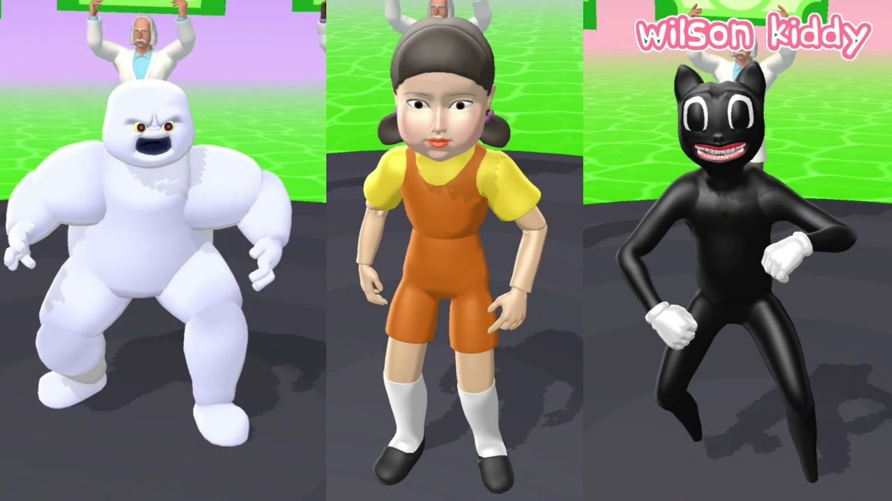 Buat Manusia Jadi Monster Cartoon Cat Yeti Dan R0bot Squid Game 😱😲 | Monsters Lab | Wilson Kiddy