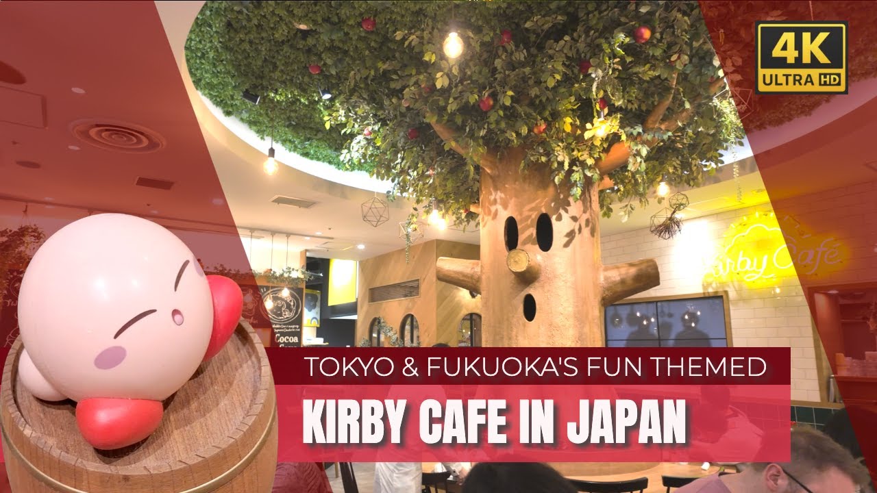 I visited Kirby Cafe in Tokyo and Fukuoka - It was amazing! (4K)