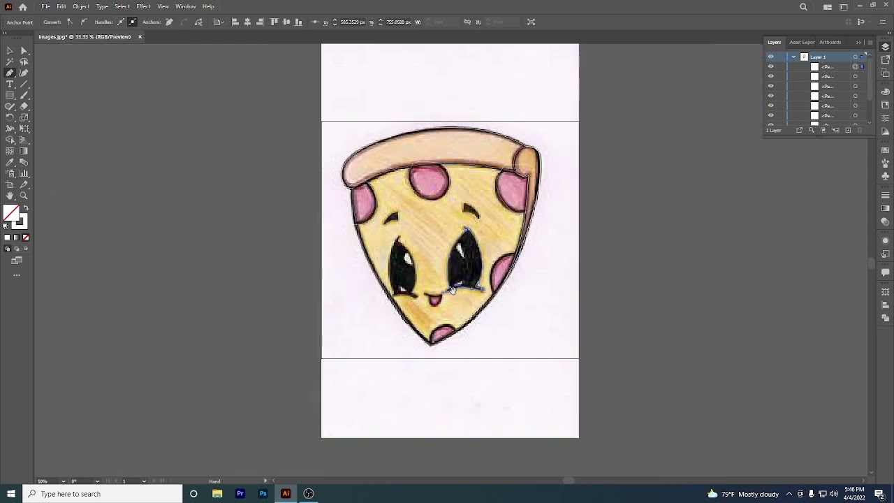 Flat Design Fall Guys Skin | Adobe Illustrator CC Tutorial for Beginners | Everyday Graphic