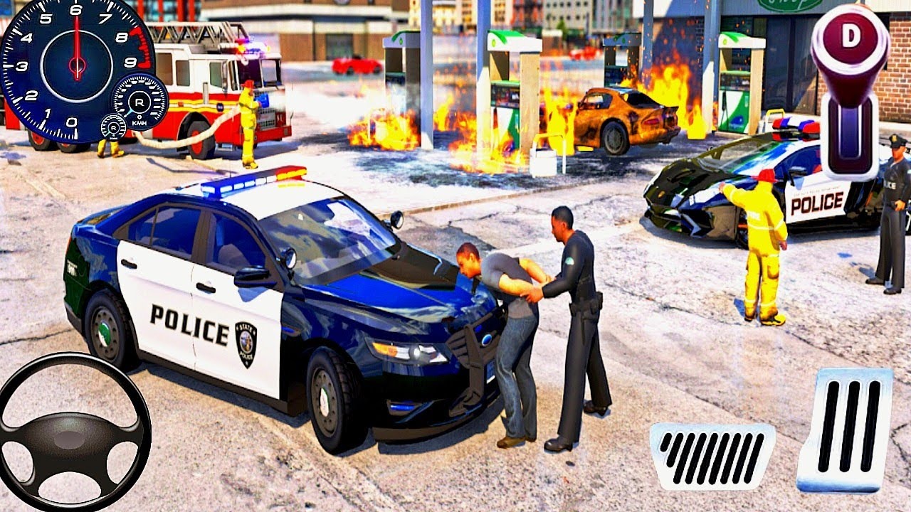 US Police Car Chase Simulator 3D Game - Real Cop Cars Driving Simulator 2025 - Android GamePlay 