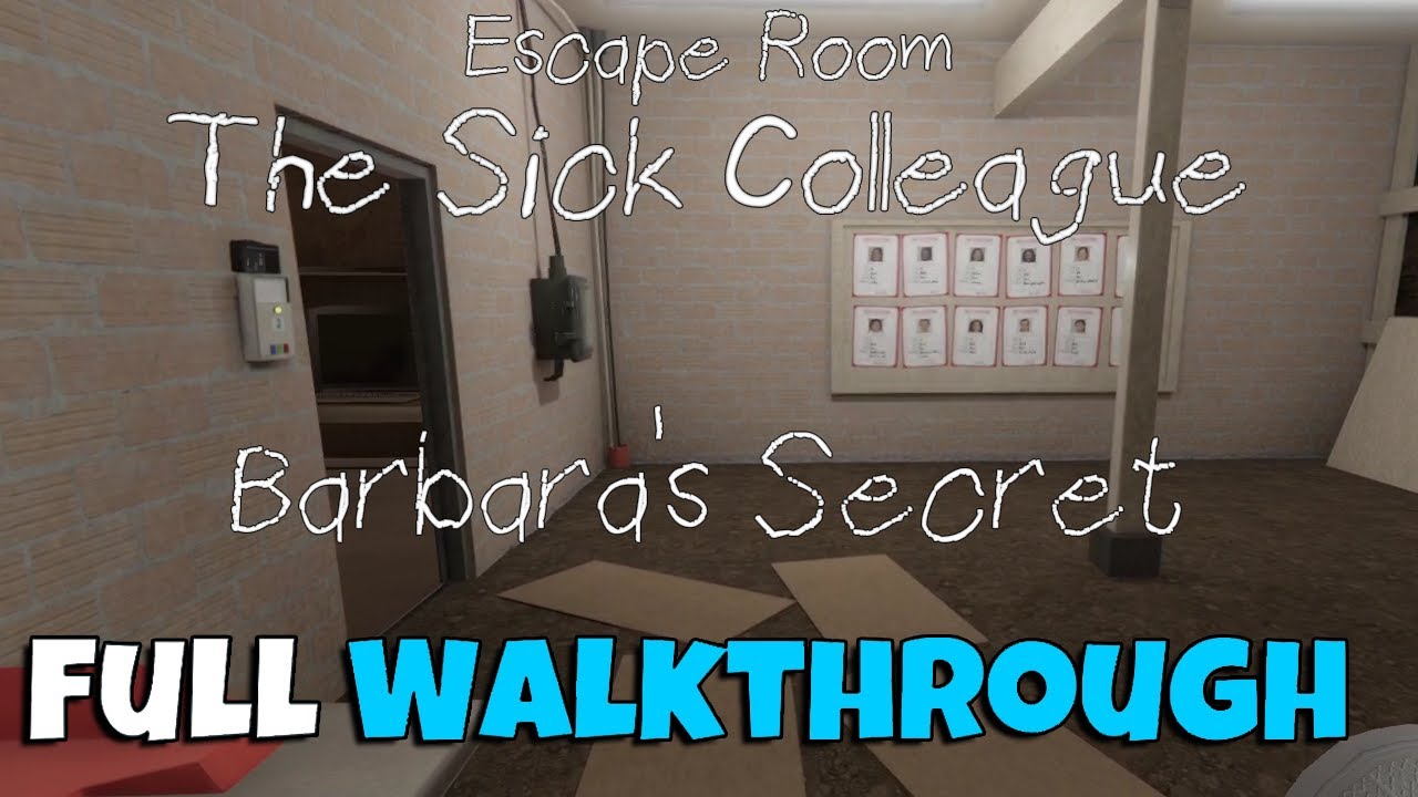 Escape Room - The Sick Colleague - Barbara's Secret