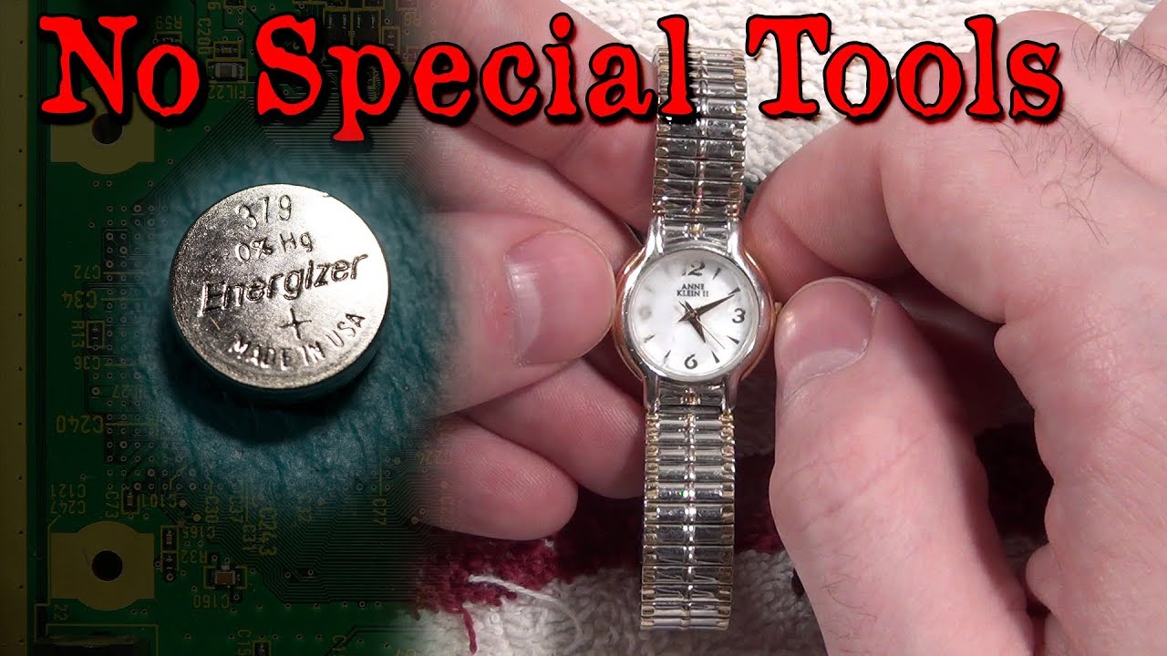 Replace a Wristwatch Battery At Home With No Special Tools!