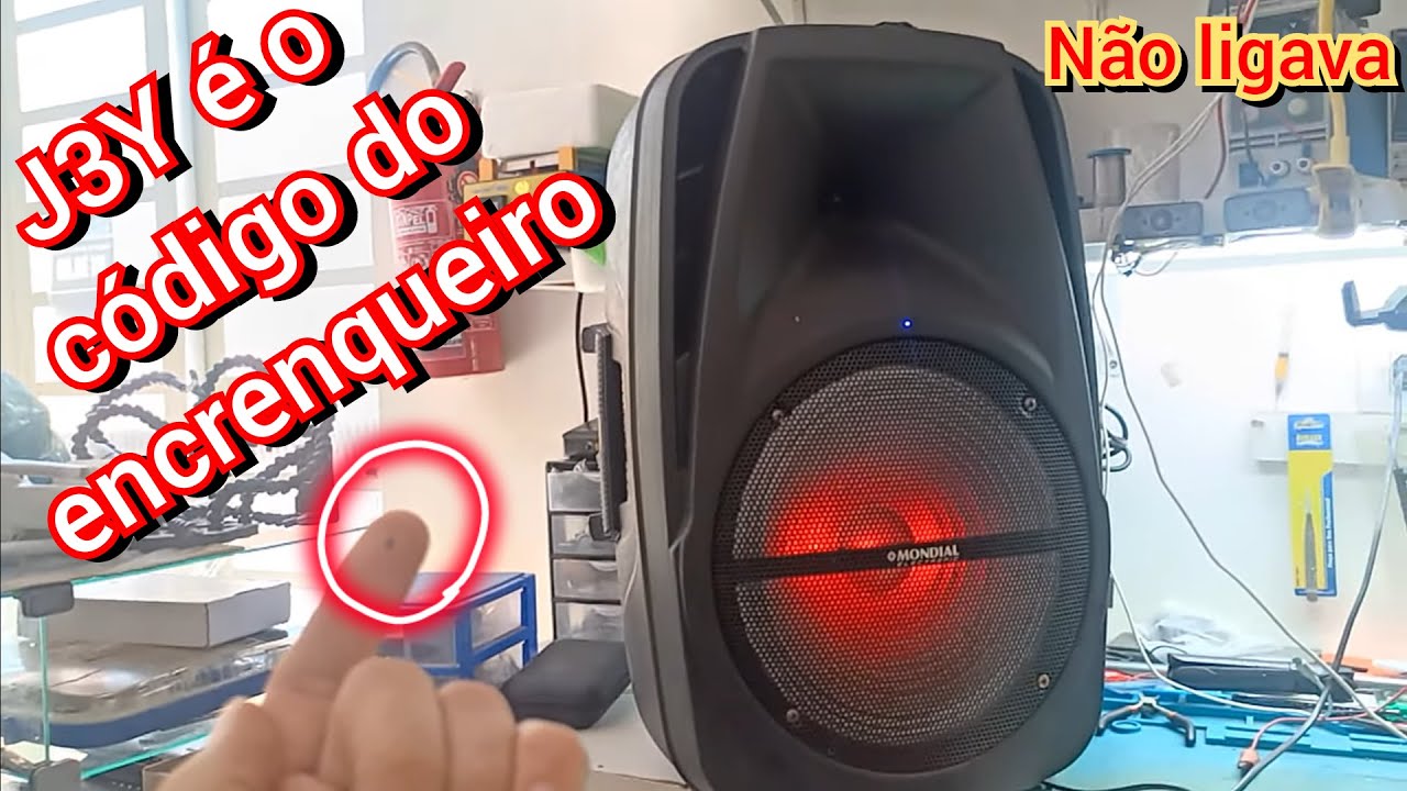 Caixa amplificada MONDIAL CM-11 não liga, acende led de carga quando liga só pisca o display e apaga
