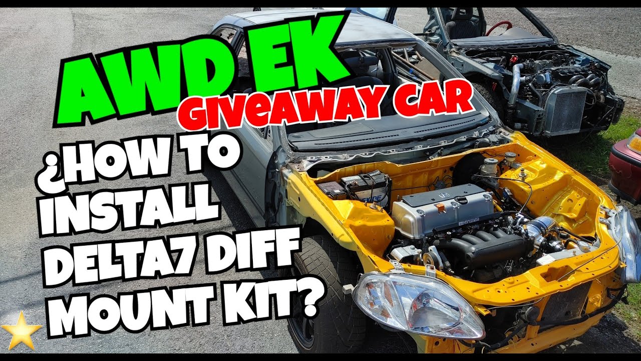 AWD EK GIVEAWAY⭐️HOW TO INSTALL DELTA7 DIFF MOUNT KIT