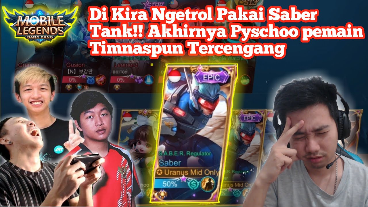 GUE PICK SABER TANK SERIUS MALAH DIBILANG NGETROLL SAMA BKENT N HANSEN,TERBUKTI!!!