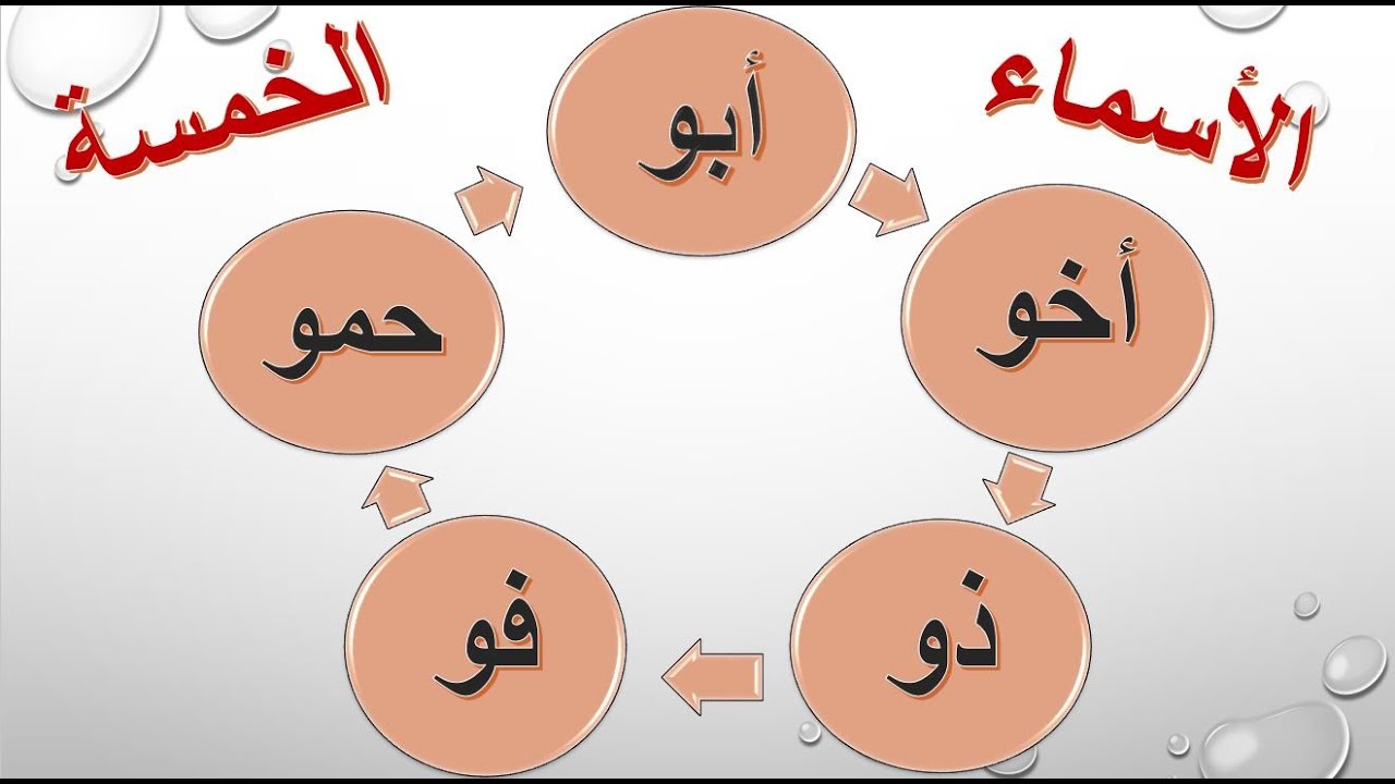 الحلقة (12)الأسماء الخمسة، شروط إعرابهابالحروف، كيف أعرب هذه الأسماء إذا فقدت شرطا؟ أمثلة من القرآن.