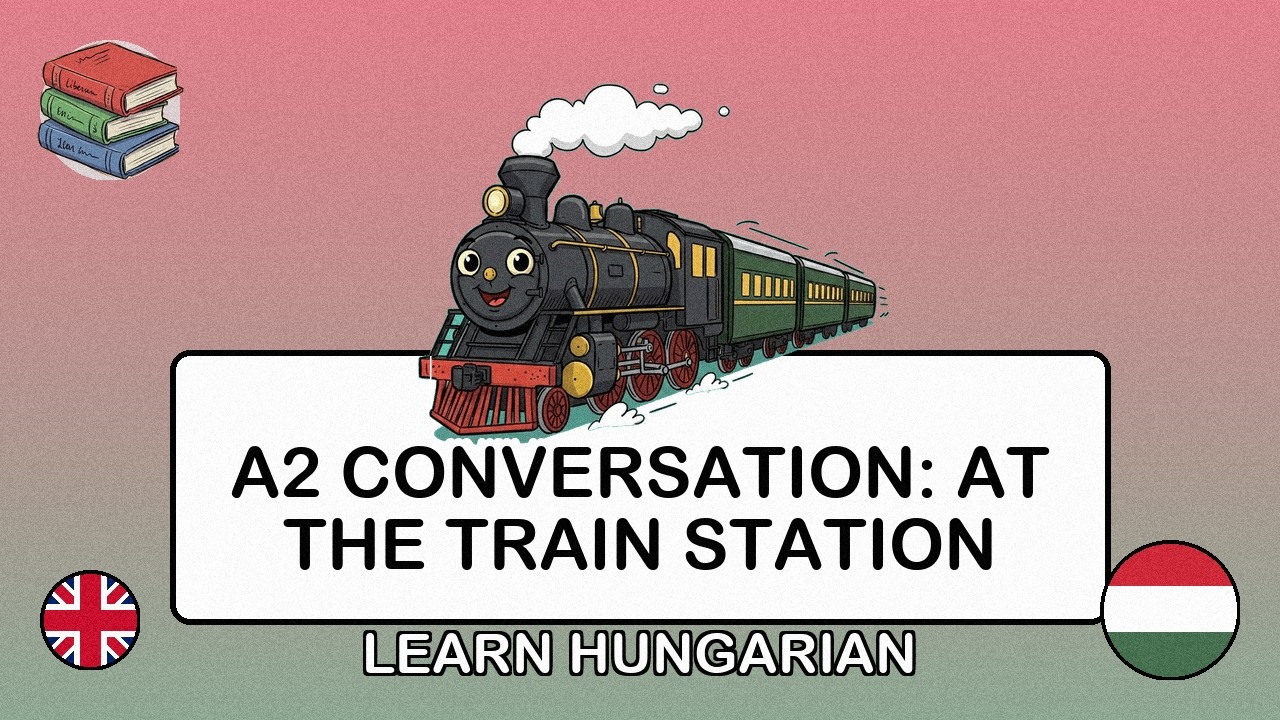🇬🇧→🇭🇺 Learn Hungarian - A2 Conversation: At the Train Station