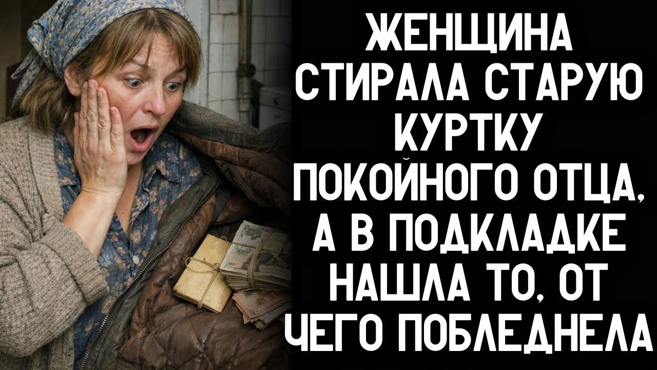 Женщина стирала старую куртку покойного отца, а в подкладке нашла то, от чего потеряла дар речи!