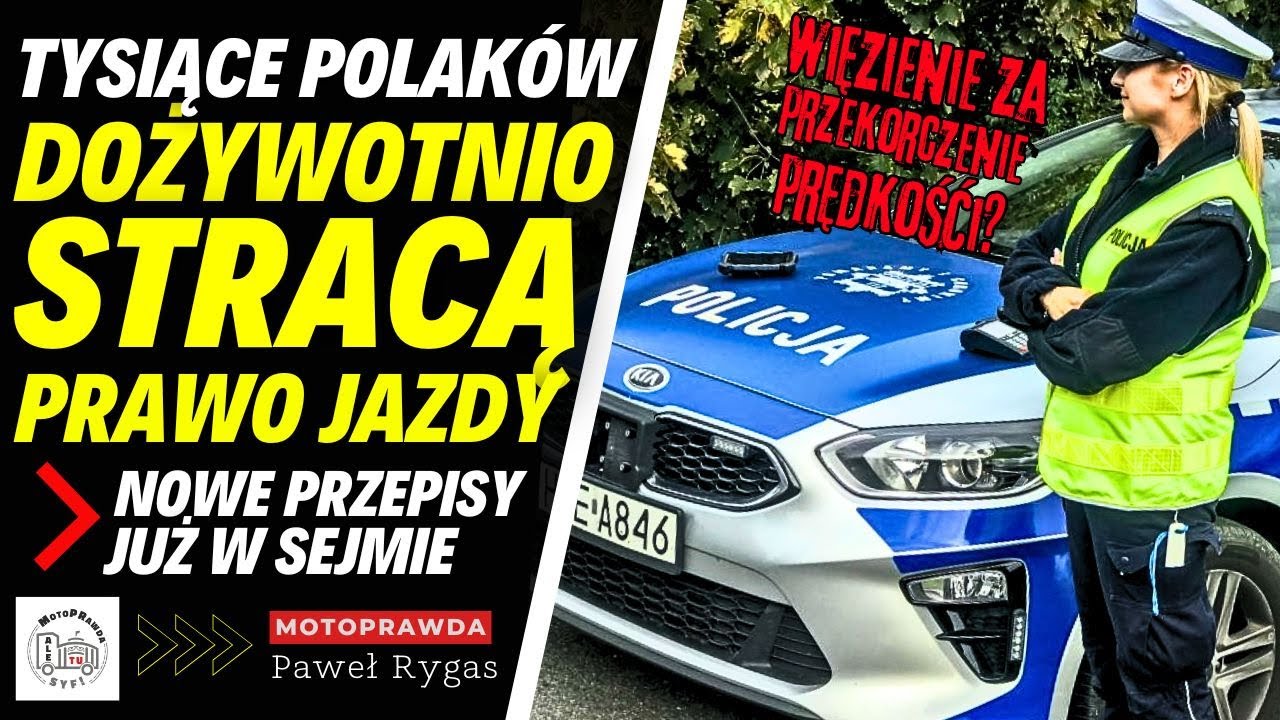 Tysiące Polaków dożywotnio stracą prawo jazdy. Nowe przepisy już w Sejmie